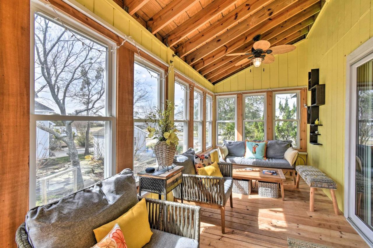 High-End Canalfront Paradise With Dock And Kayaks! Kill Devil Hills Luaran gambar