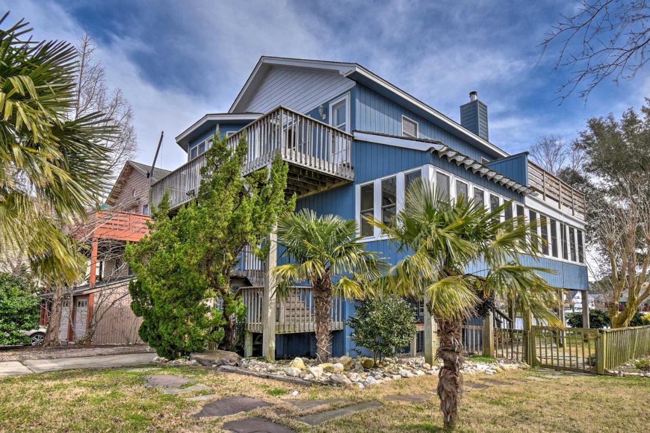 High-End Canalfront Paradise With Dock And Kayaks! Kill Devil Hills Luaran gambar