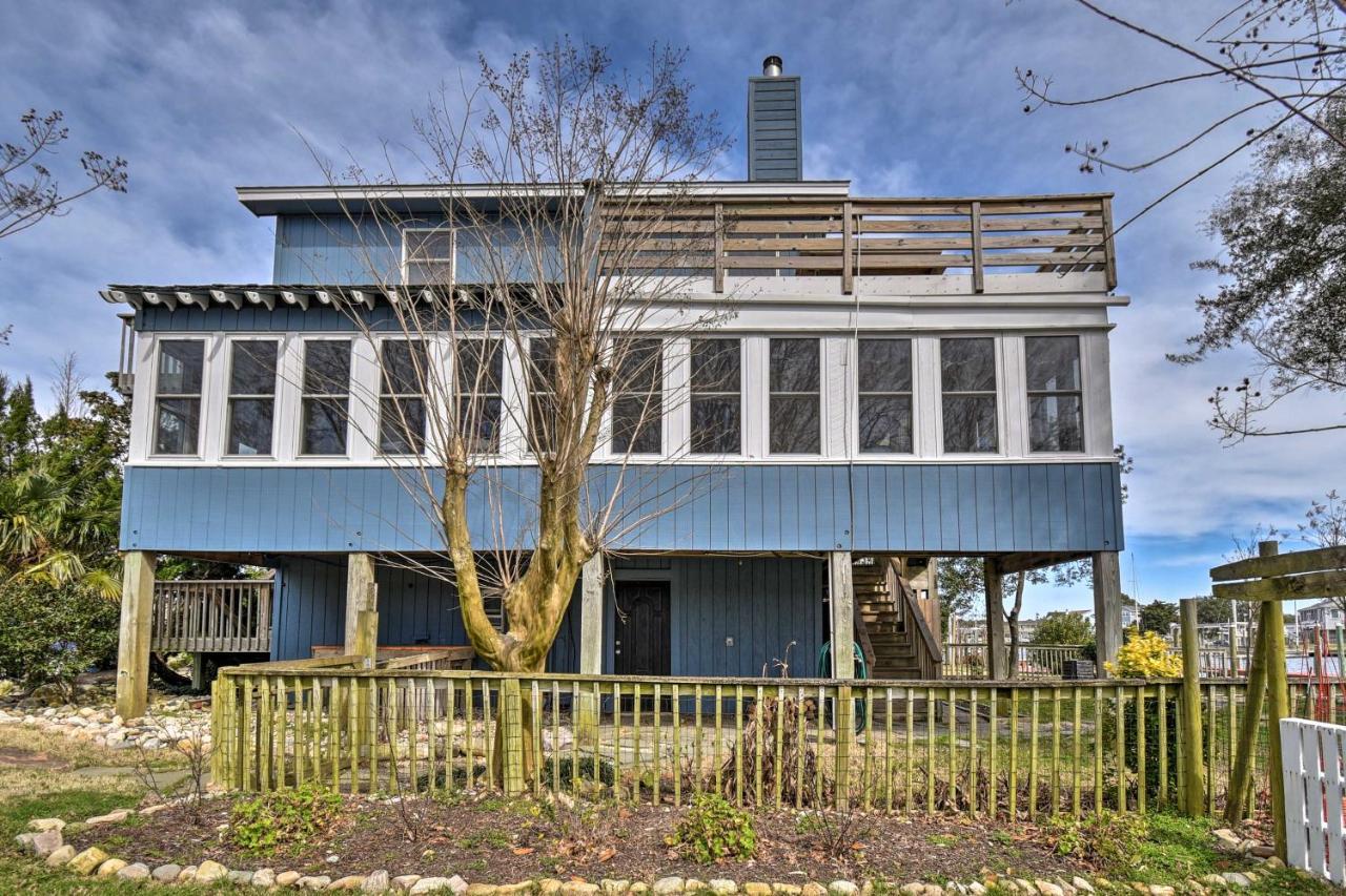 High-End Canalfront Paradise With Dock And Kayaks! Kill Devil Hills Luaran gambar