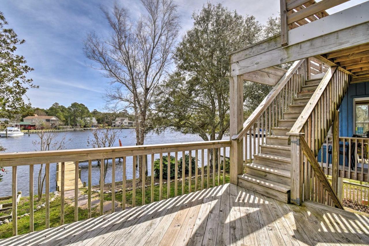 High-End Canalfront Paradise With Dock And Kayaks! Kill Devil Hills Luaran gambar
